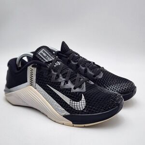 Nike Metcon 6‎ Women's Shoes Sz 6.5 M Athletic Black White Training Sneakers